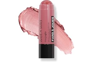 Wet n Wild, Mega Glo Vitamin E Makeup Stick, Colorete en Barra Multiusos para Ojos, Mejillas y Labios, con Fórmula Construible y Difuminable, Lista para llevar de Viaje y Retráctil, Dusty Pink