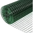 FLODI. PVC Coated, Green Galvanised Wire Mesh Fencing Roll (100 cm x 10 m) 12.7 mm Mesh, Animal Enclosure Mesh Netting, Aviary Mesh, Rabbit Hutch Garden Fencing, Garden Fence Net