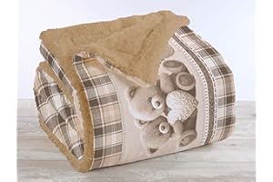 IlGruppone Passione Casa Coperta Plaid in Pile Sherpa Invernale, Morbida e Calda, Pelosa in Finta Pelliccia Singola Matrimoniale Doppio Lato-Peluche-Due Piazze 200x230