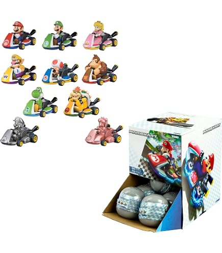 Hot Wheels Super Mario – Luigi En Su Coche, Juguete De Colección Para Fans De Nintendo