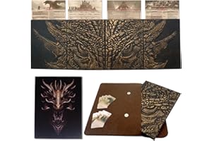 EVORZONHA DND DM Screen 5e,Dungeon Master Screen for Dungeons & Dragons Gifts,4 Embossed Panels Total Width 37"