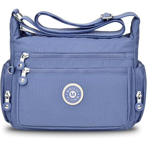 Sac Bandoulière Femme KTUEOV - Nylon Imperméable, 10 Compartiments, Réglable