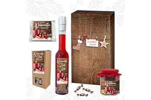 HANDELSAGENTUR KASBERGER Frohes Fest Geschenkbox | Tolles Geschenk für Frauen zu Weihnachten | Set mit weihnachtlichen Süßwaren | Edles Feinkostpräsent (Frohes Fest 2)