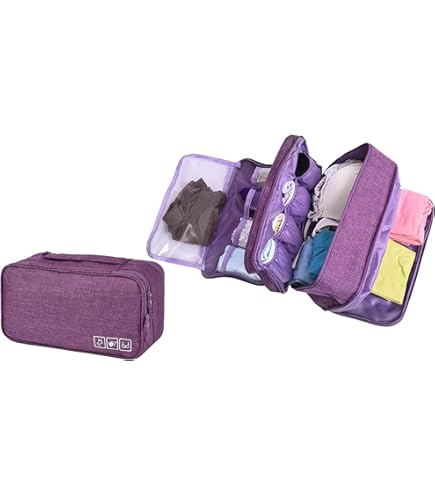 Trousse De Toilette,Sac D'organisation De Soutien-gorge De Voyage,Pliable Grande Trousse De Toilette Voyage Pour Hommes Et Femmes,pour Sous-vêtements, Chaussettes, Cosmétiques, Vêtements (rouge