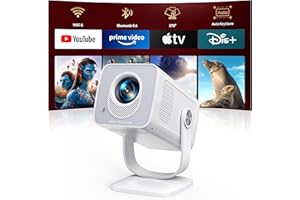 Mini Projecteur 4K【App Intégrée & Auto Keystone】Android 13, Videoprojecteur Portable WiFi6 Bluetooth 5.4 avec Rotation 270°, TOPTRO Mini Video Projecteur Portable 1080P FHD Home Cinéma/Extérieur Zoom