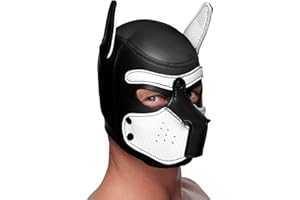 MASTER SERIES XR Brands Neoprene Puppy Hood, Black and White