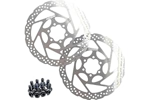 myBESTbike – bromsrotorcykelskiva 140/160/180 mm 2-pack cykelrotorer i rostfritt stål med 12 st T25 M5 x 10 mm skruvar för cy