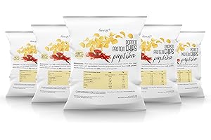 ‎LINE@DIET Gepuffte Proteinchips | 5 Packungen mit PAPRIKA-Geschmack | PHASE 1 | gepuffte Proteinchips Line@ zum Abnehmen, mit Geschmack und ohne Verzicht!