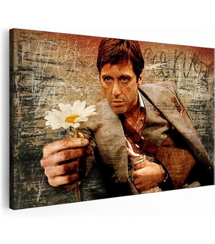 Scarface Al Pacino Movie Greats SINGLE Leinwand Wand Kunst Bild Drucken