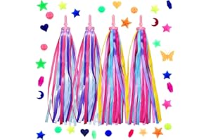 Xerteam 4 serpentins de vélo pour enfants et 36 perles de rayons de vélo