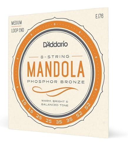 D'Addario EJ80 Oktave Mandolin Phosphor Bronze, Medium