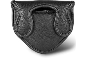 Big Teeth Golf Mallet Putter Headcover Magnetic Fits for Odyssey 2-Ball Series Club PU Leather