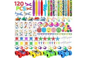 NATISSTEKE 120 Pcs Party Bag Fillers for Kids, Lucky Dip Prizes Small Toys, Assortment Party Favours Toys, Classroom Rewards, Goodie Bag Fillers for Boys Girls Birthday Gifts