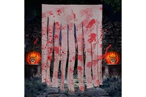 HOQQUE 2 Piezas Halloween Decoracion Decoración Casa Cortinas Puerta Cortina Hogar Exterior Accesorios Fiesta Complementos Adornos Festa Decorations Interior Haloween Decoraciones Jardin Gasa Ventanas Decor