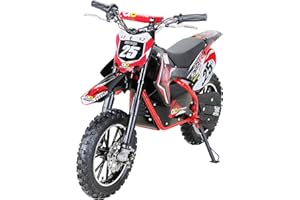 ‎ACTIONBIKES MOTORS Actionbikes Motors Kinder Elektro Crossbike Gepard | 𝟱𝟬𝟬 Watt Motor bis 𝟐𝟒 km/h - Motorrad - Pocket Bike - Dirt Bike - Motocross - Pocketbike - Motorsport - Dirtbike - Enduro ab 8 Jahren (Rot)