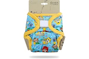 ‎PETIT LULU Petit Lulu Größe 2 PUL Überhose (5-16 kg) | Klett | One Size Windelüberhose | Baby Windelhose | Waschbar & Wasserdicht | Stoffwindeln | Hergestellt in EU