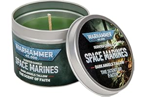 MERCHOID Warhammer 40,000: Space Marines Scented Candle in Commemorative tin, Perfect Warhammer Gift, 22 Hours Burn time