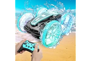 Korffe Amphibienfahrzeug Ferngesteuertes Auto ab 4 5 6 7 8 9 Jahre, Weihnachten Geburtstags Geschenke Junge 6-18 Jahre Indoor & Outdoor Spiele für Kinder RC Auto Car Pool Strand Spielzeug