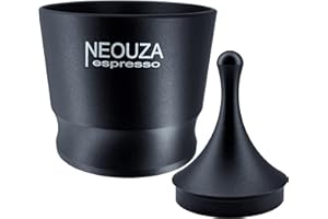NEOUZA Kubek dozujący do espresso ze stopu aluminium, kompatybilny z 51 mm, 58 mm, filtr PortaFilter do młynka do kawy, odporny na zachlapanie (uniwersalny 51 i 58 mm)