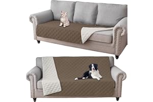 GEBIN Waterproof Sofa Cover, Dog Blanket for Sofa Bed Protection, Waterproof Furniture Protector Couch Cover Anti Scratch Dirty, Non Slip Sofa Covers (Taupe,76x178cm)