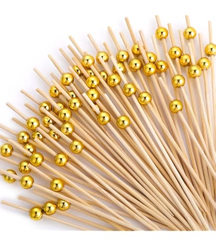 Lot De 8 Pinces Cuisine En Acier Inoxydable Doré - 11 Cm, Idéales Pour Servir Glaçons, Toasts, Salades Et Desserts