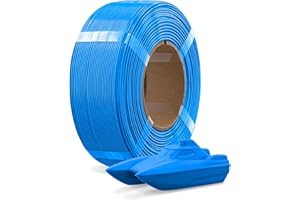OVERTURE PETG filament do drukarki 3D, 1,75 mm, bez cewki, dokładność pomiaru +/- 0,02 mm, 1 kg (Digital Blue)