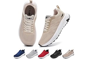 Schuvox Zapatillas Running para Hombre y Mujer Sneakers con Punta Ancha Suela Amortiguadora Transpirables Ligeros para Correr y Senderismo 37-47 EU