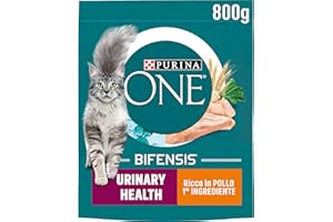 PURINA ONE Bifensis Urinary Health Crocchette per Gatti Adulti con Pollo e Frumento 8 Sacchi da 800g