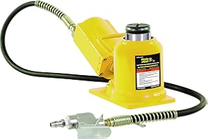 ESCO 10399 Yellow Jackit Air Hydraulic Bottle Jack, 20 Ton Capacity, 10.25 Inch Height 14 Inches Height