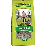 CLASSIC GREEN Rasensaat Sport und Spiel Rasensaat 10kg | Grassamen | Rasensamen 10kg | Rasensamen Sport und Spiel | Premium R