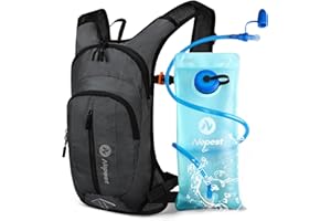 Nepest Hydration Pack Backpack with 2L Water Bladder, Lightweight Water Backpack for Hiking, Running, Biking