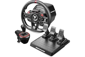 Thrustmaster T248R Shifter Pack, 3,1 N⋅m Force Feedback-Racingratt med Växelspaken TH8S och Pedalset, För PS5, PS4 och PC