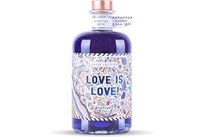 ‎CRAFT CIRCUS FLASCHENPOST GIN Love Is Love - Pride Edition - Deutscher Handmade Premium Blue Gin Mit Blaubeeren Und Glitzer Effekt - Ideal Als Geschenk (0,5l)