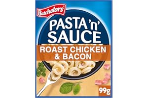 Batchelors Pasta 'n' Sauce Roast Chicken & Bacon Instant Pasta Ready Meal, 99 g Packet (Pack of 1)