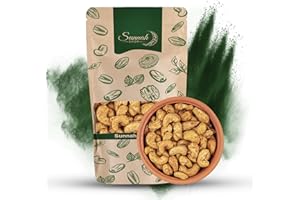 ‎SUNNAH SHOP Sunnah Shop® Geräucherte Cashewkerne 500g | Ganze cashews nüsse mit intensivem Geschmack | Proteinreich & Gesund | Knackiger Snacks aus hochwertigen Nüssen | Ideal für unterwegs
