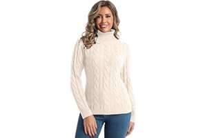 Avancel Damen Rollkragen Kleid Zopfmuster Basic Kleid Herbst Winter Warm Strickkleid Elegant Kleider