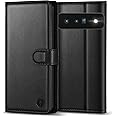 Kuafcase for Google Pixel 6 Pro Case, Wallet Leather Flip Case with 4 Card Slots Magnetic Closure Kickstand Shockproof Protective Phone Case for Google Pixel 6 Pro - Black