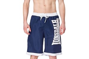 Lonsdale London Clennel Hombre Bañador Azul Regular