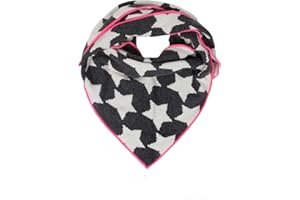 Cashmere Dreams Dreieckstuch mit Kaschmir - Hochwertiger Schal mit Sternen für Baby-s Jungen und Mädchen - XXL Hals-Tuch und Damen - Strick-Waren für Sommer und Winter Zwillingsherz