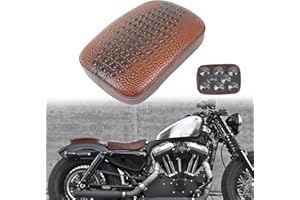 ‎DREAMIZER DREAMIZER Motorrad Sozius Sitzpad,Motorrad hinteren Beifahrerkissen,Motorrad 8 Saugnäpfe Rücksitzpolster Kompatibel mit Harley Sportster XL 883 1200 Dyna für Softail Touring Cruiser Chopper Custom