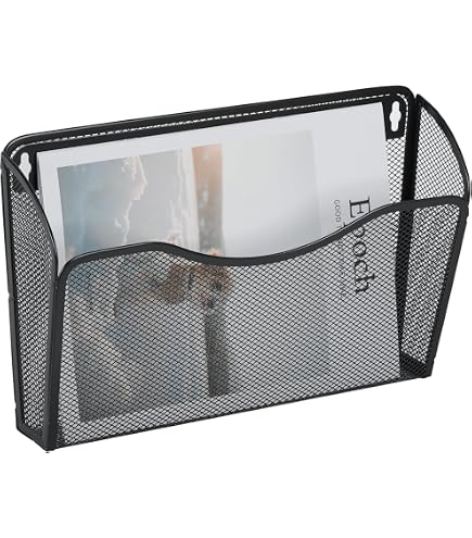 Lot De 2 Porte-documents Magnétiques A4 - Organisateur Mural Pour Frigo, Bureau Ou Tableau Blanc - Blanc