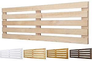 PALETS TALAVERA SL Cabecero de Madera Maciza Mod. Venecia para Camas de 80cm, 90cm, 110cm, 135cm, 150cm. Herrajes incluidosCIA (100cm X 60cm, Crudo)