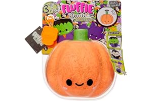 Fluffie Stuffiez Halloween Kürbis - Kleines Plüsch-Sammlerstück - Überraschung beim Auspacken - Kuschelweicher ASMR Flaum - Fidget, Basteln, Fell Abziehen - für Kinder ab 4 Jahren und Sammler