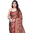 MIRCHI FASHION Women's Designer Chiffon Floral Leaf Printed Saree with Blouse Piece