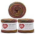 Red Heart Roll with It Melange Curtain Call Yarn - 3 Pack of 150g/5.3oz - Acrylic - 4 Medium (Worsted) - 389 Yards - Knitting/Crochet