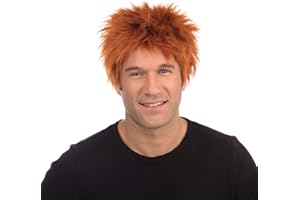 BRISTOL NOVELTY Men's Chisel Ginger Wig (1 Pc.) - Realistic Design, Perfect for Parties, Cosplay, Festivals, Music, Steampunk, World Book Day, & Everyday Wear Halloween Halloween