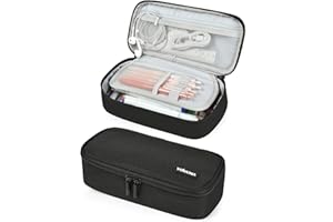 YOKUMA Federmäppchen mäppchen federtasche federmappe etui Schule groß Kapazität für Teenager Erwachsene schlamppermäppchen federpenal schulmäppchen Aesthetic Pencil case (schwarz)