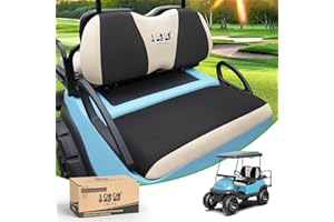 ‎10L0L 10L0L Golfwagensitzbezüge Universal für Yamaha Club Car Precedent Standard Vordersitze, atmungsaktiver Netzsitzbezug, ohne Bohren, Sitzkissen, Ganzjahres-Komfort, kühl im Sommer & warm im Winter