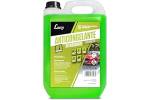 LUCCY Anticongelante Coche 10% Protección -5ºC Verde - 5 Litros - Líquido Refrigerante Profesional para Vehículos Fórmula Orgánica Long Life