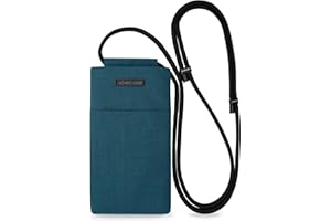 Adore June Handy Umhängetasche Move kompatibel mit 6,7-7,0 Zoll Smartphones (wie iPhone 17 Pro Max, iPhone 16 Pro Max, 16 Plus, Galaxy S25 Ultra, Pixel 10 Pro XL), Verstellbares Band, Farbe Ozean-Blau